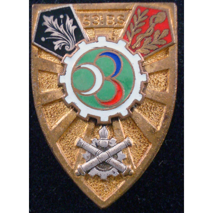 Insigne métallique du 53° bataillon des services Drago G. 1716