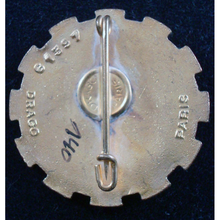 Insigne métallique en émail de la 80° cie de QG Drago Paris G. 1397
