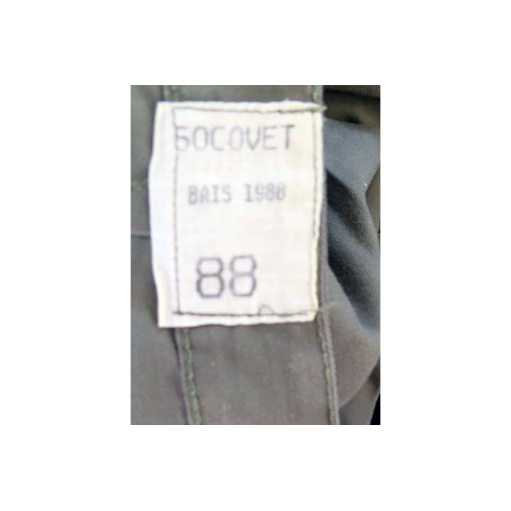 short militaire année 1988 et taille 88