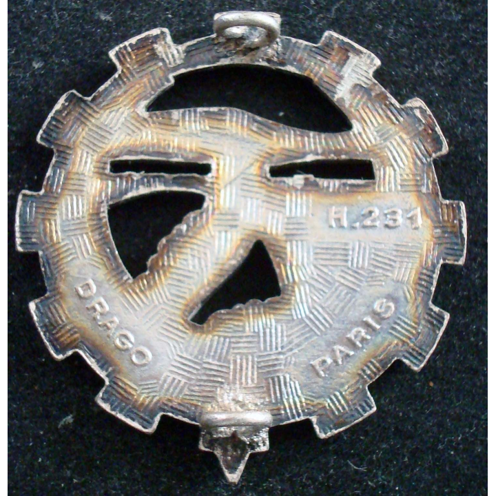 Insigne métallique du 25° escadron du train Drago H. 231