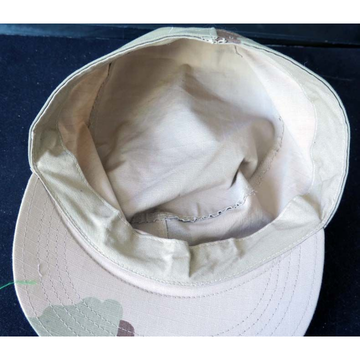 Casquette style US légère été camouflée sable taille 56