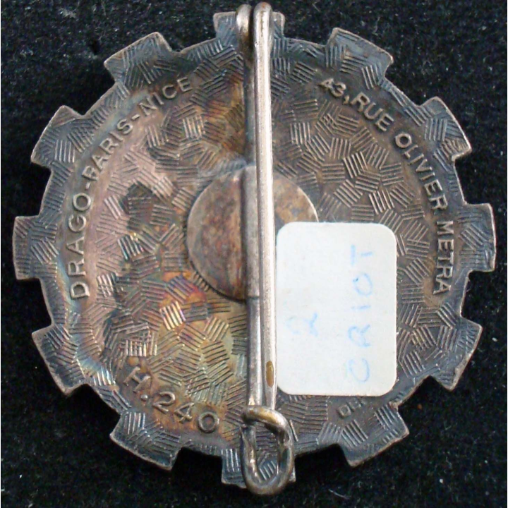 Insigne métallique du CRIOT N°2 Drago Olivier Métra H. 240 en émail