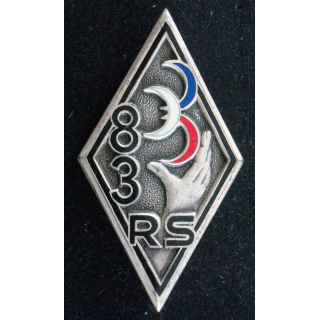 Insigne métallique du 83° Régiment de soutien Drago Paris G. 2273