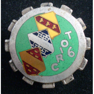 Insigne du centre régional d'instruction d'organisation du train émail