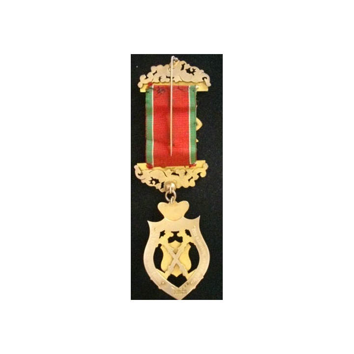 MÉDAILLE ANGLAISE DE TRÉSORIER DE LA LOGE RAOB 1618