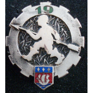 Insigne métallique du 19° escadron du train Drago Béanger