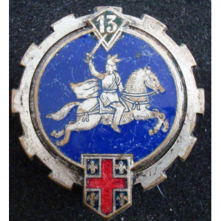 Insigne métallique du 13° escadron du train Drago Béranger