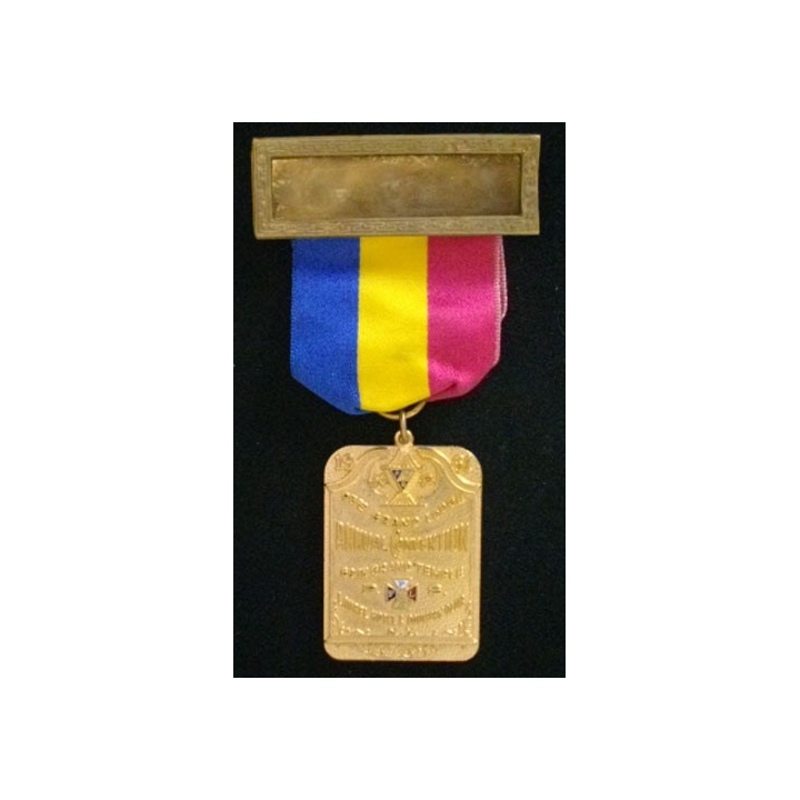 MÉDAILLE COMMÉMORATIVE MAÇONNIQUE 1961 NEW YORK