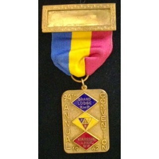 MÉDAILLE COMMÉMORATIVE MAÇONNIQUE 1962 NEW YORK