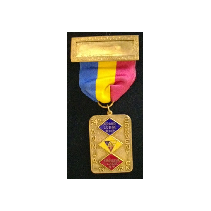 MÉDAILLE COMMÉMORATIVE MAÇONNIQUE 1962 NEW YORK