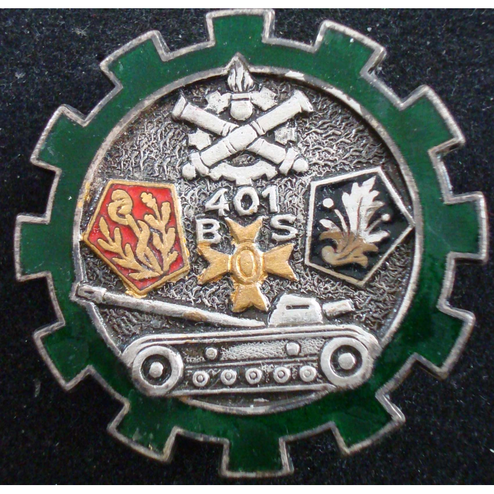 Insigne (insigna & crest) du 401° bataillon des services Drago G. 1863