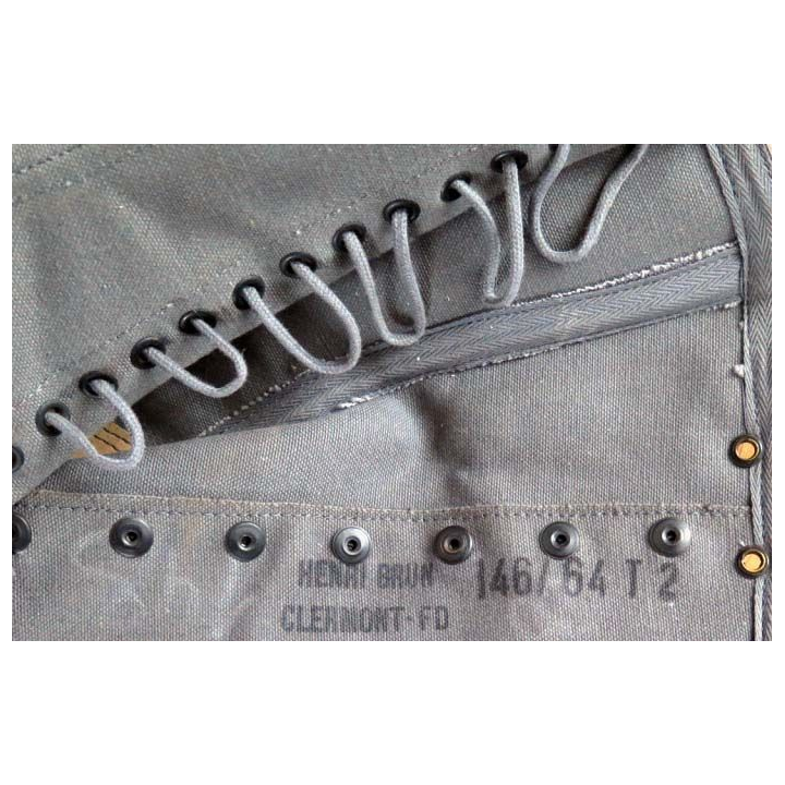 Paire de guêtres en toile kaki modèle 1950