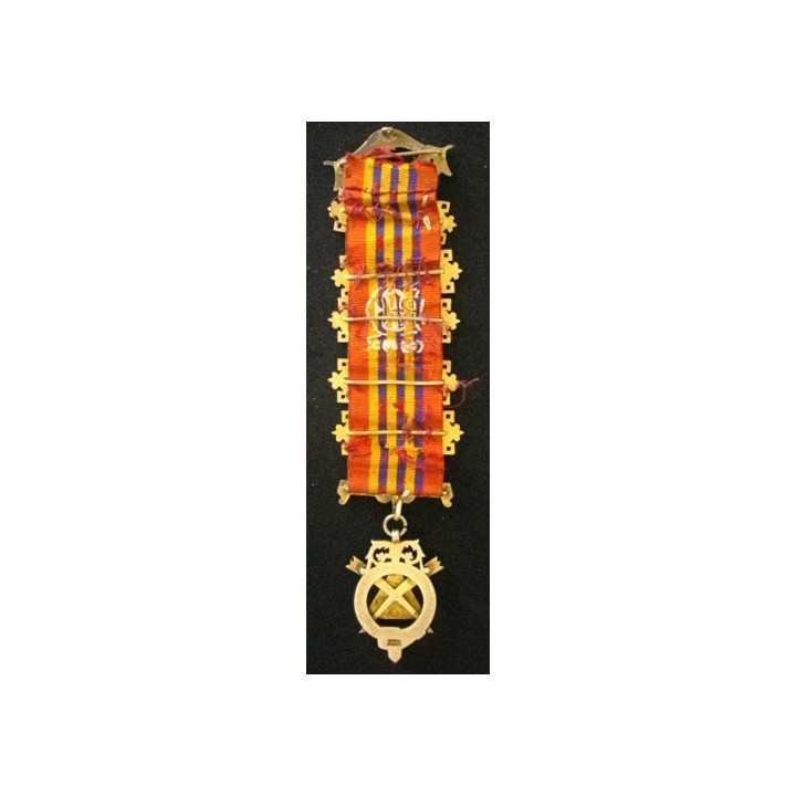 MÉDAILLE MAÇONNIQUE ANGLAISE SECRÉTAIRE RAOB 1933-4