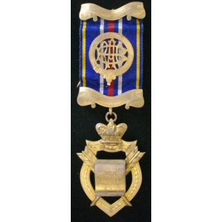 MÉDAILLE MAÇONNIQUE ANGLAISE SECRÉTAIRE RAOB 1938