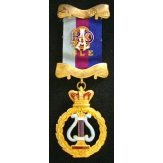 MÉDAILLE MAÇONNIQUE ANGLAISE COLONNE D'HARMONIE  RAOB 1953