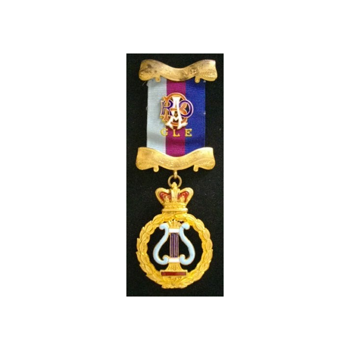 MÉDAILLE MAÇONNIQUE ANGLAISE COLONNE D'HARMONIE  RAOB 1953