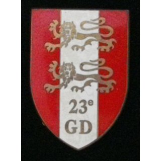 23° GD : 23° GROUPEMENT DIVISIONNAIRE insigne
