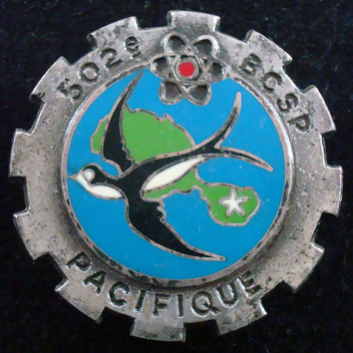 Insigne du 502° BCS Pacifique Drago Paris G. 2472 en émail