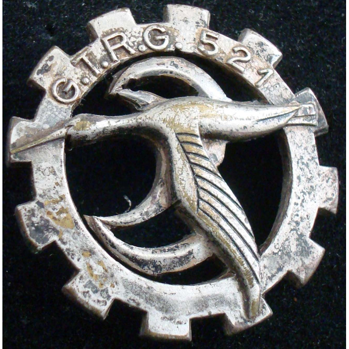 Insigne métallique du 521° GTRG Drago Paris G. 1706