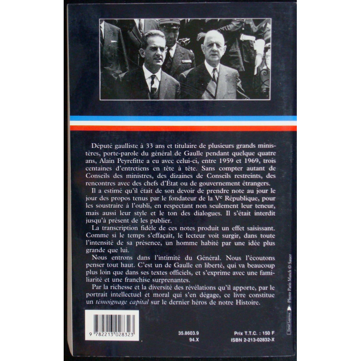 C'était De Gaulle - Tome 1 écrit par Alain Peyrefitte éditions Fayard