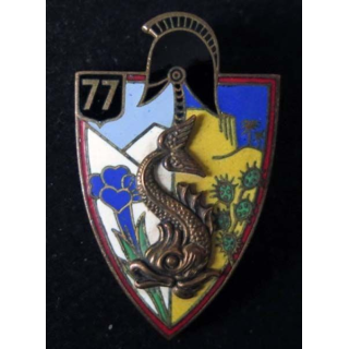 Insigne métallique du 77° bataillon génie Arthus Bertrand Paris G.1270
