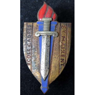 Ecole des cadres de Saint Maixent de fabrication Drago Béranger émail