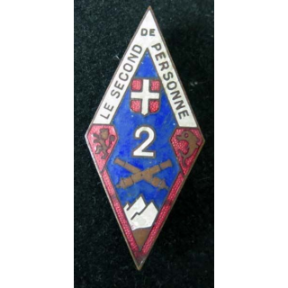 2° régiment d'artillerie de montagne de fabrication Augis en émail