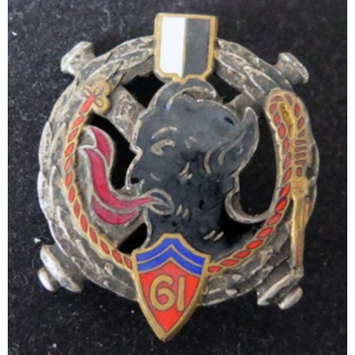 61° régiment d'artillerie de fabrication Drago Paris Béranger en émail