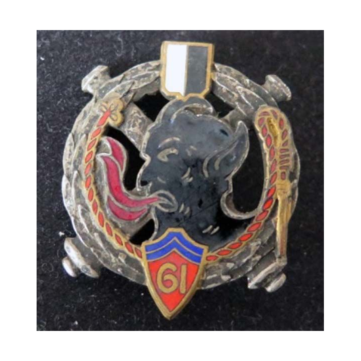 61° régiment d'artillerie de fabrication Drago Paris Béranger en émail