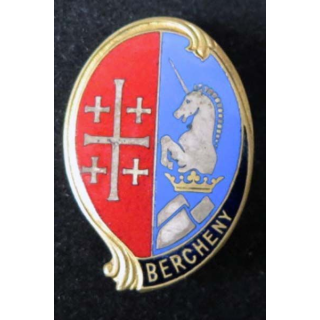 1° régiment de Hussards parachutistes de fabrication Courtois en émail