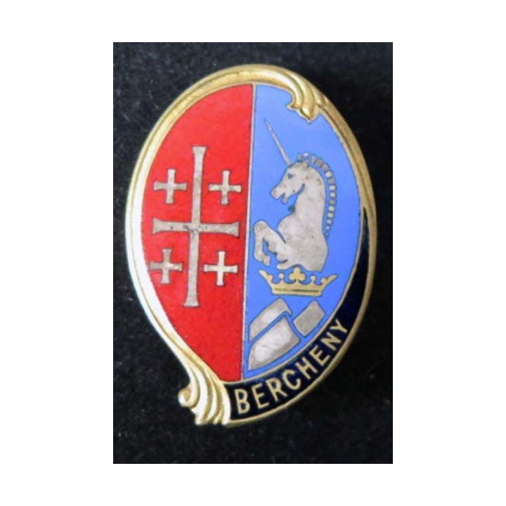 1° régiment de Hussards parachutistes de fabrication Courtois en émail