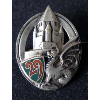 29° régiment de dragons de fabrication Arthus Bertrand ABPD en émail