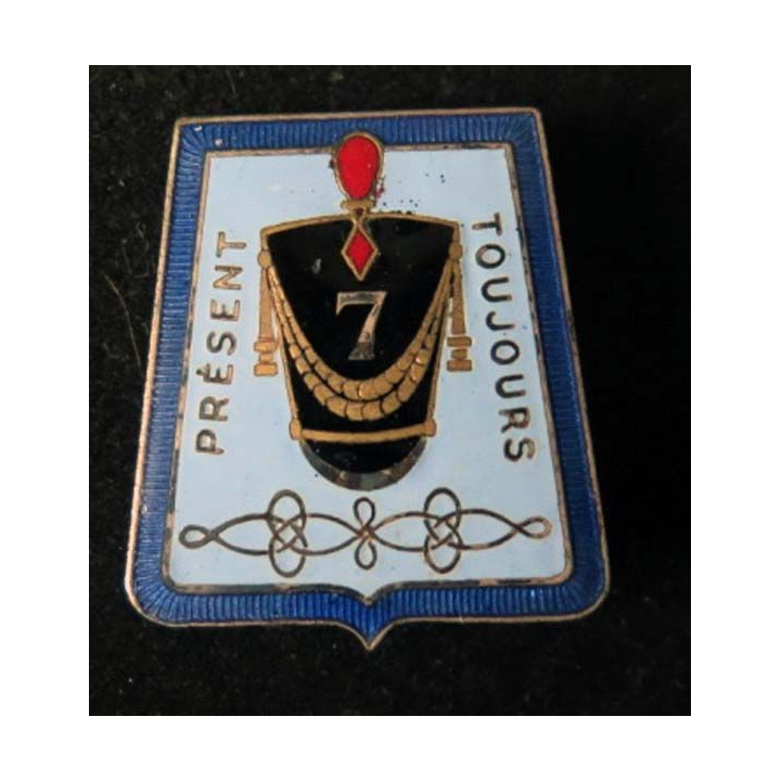 7° régiment de Hussards 7 argenté de fabrication Drago Paris G. 1363