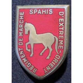 Régiment de marche de spahis d'Extrême Orient Drago Béranger en émail