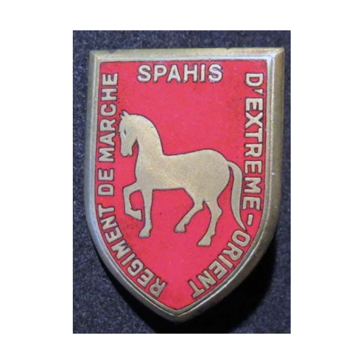 Régiment de marche de spahis d'Extrême Orient Drago Béranger en émail