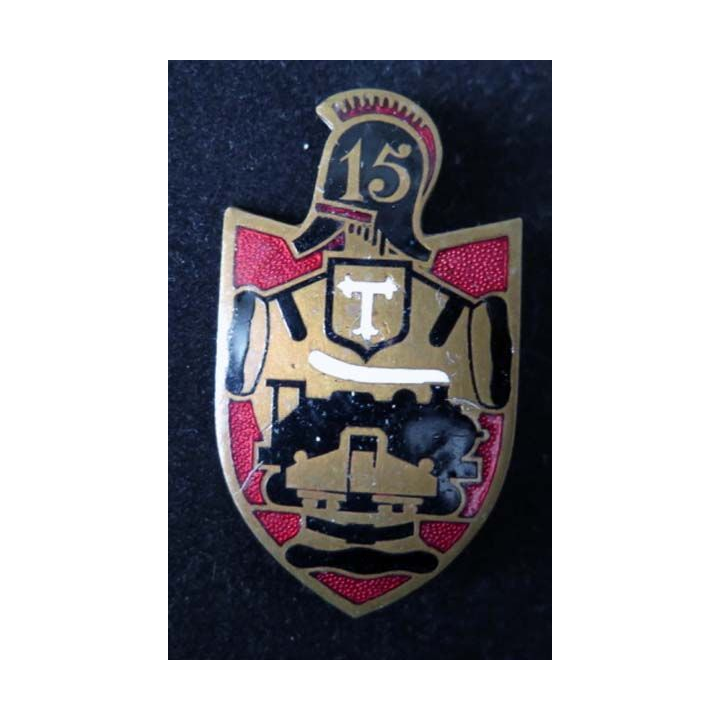 15° régiment sapeurs de chemins de fer de fabrication Augis en émail