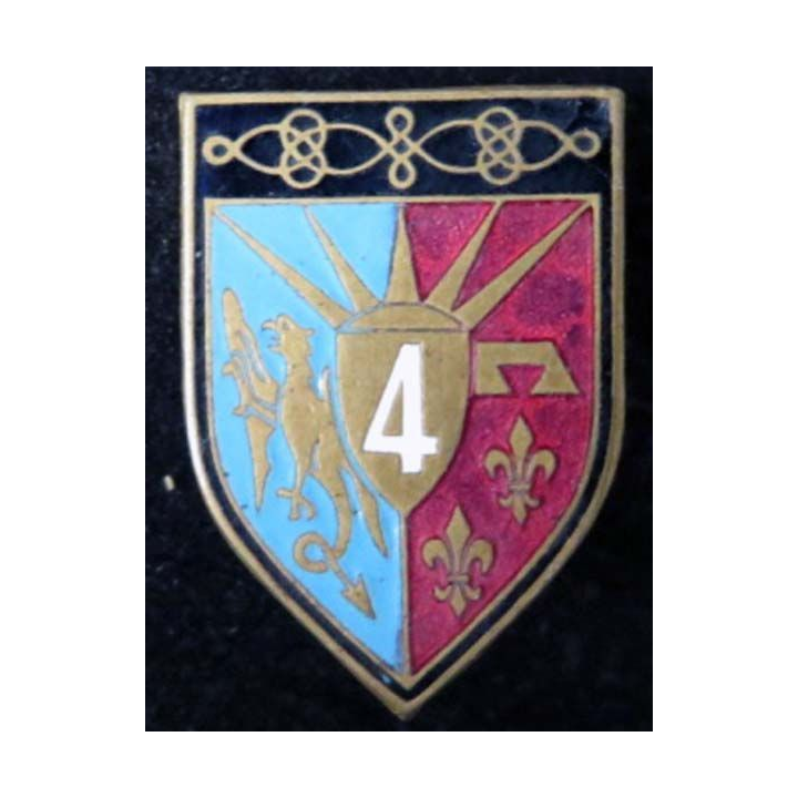 4° régiment de hussards fabrication Cartier en émail
