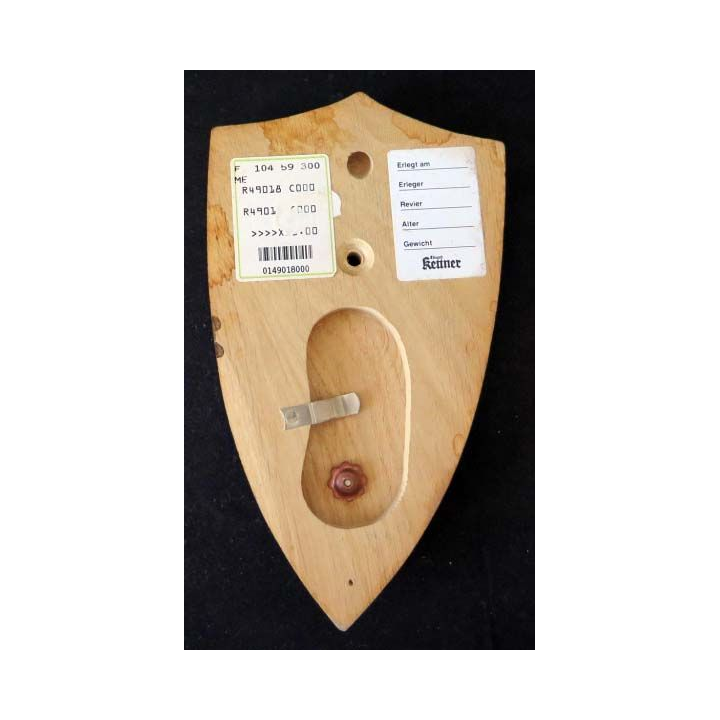 insigne de la Police ukrainienne tissu et métal sur écu de bois