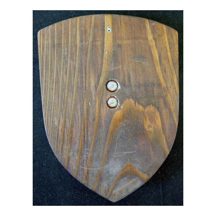 insigne de la Police slovène métallique sur écu de bois