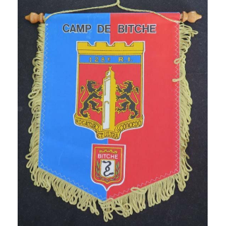 fanion du 128° régiment d'infanterie de tissu imprimé