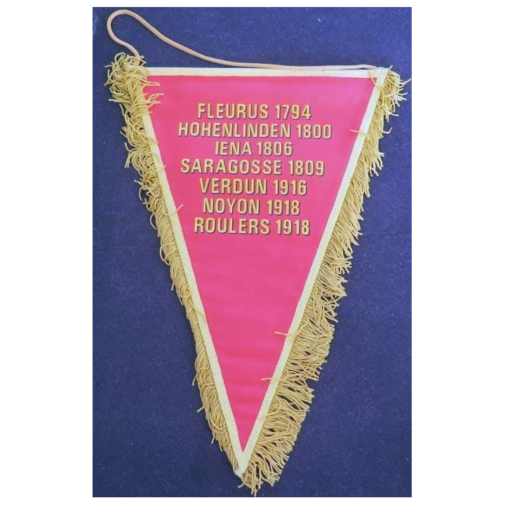fanion du 6° régiment d'artillerie en tissu imprimé