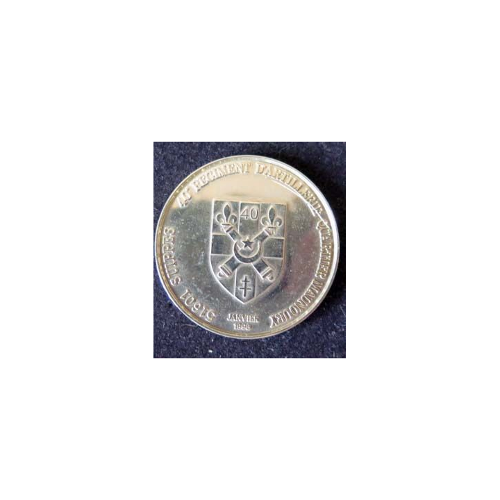 euro temporaire de 1 euro du 40° régiment d'artillerie