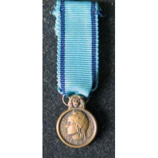 Médaille miniature de la jeunesse et des sports en bronze