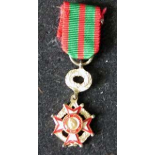 Cette médaille miniature civile du mérite philanthropique est en métal
