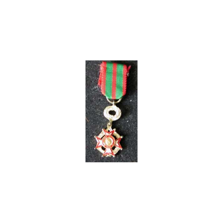 Cette médaille miniature civile du mérite philanthropique est en métal