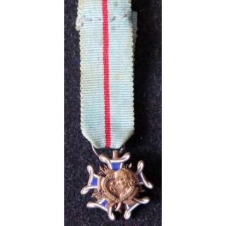 Médaille miniature civile de l'ordre de la courtoisie française bronze