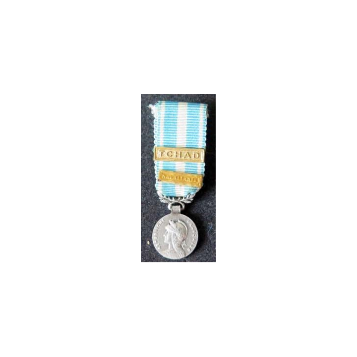 Médaille miniature française d'outre mer Mauritanie et Tchad