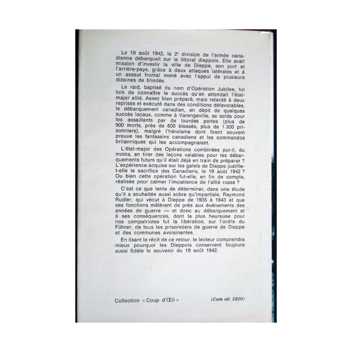 Livre militaire Le jubilé des canadiens par Raymond Rudler