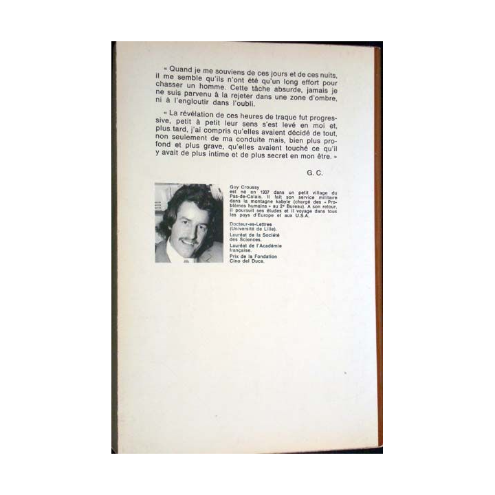 Livre militaire Ne pleure pas, la guerre est bonne par Guy Croussy