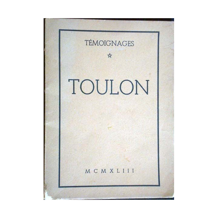 Témoignages, T1. Toulon, écrit par Yves Farge aux éditions de minuit